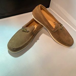 John Varvatos suede loafers